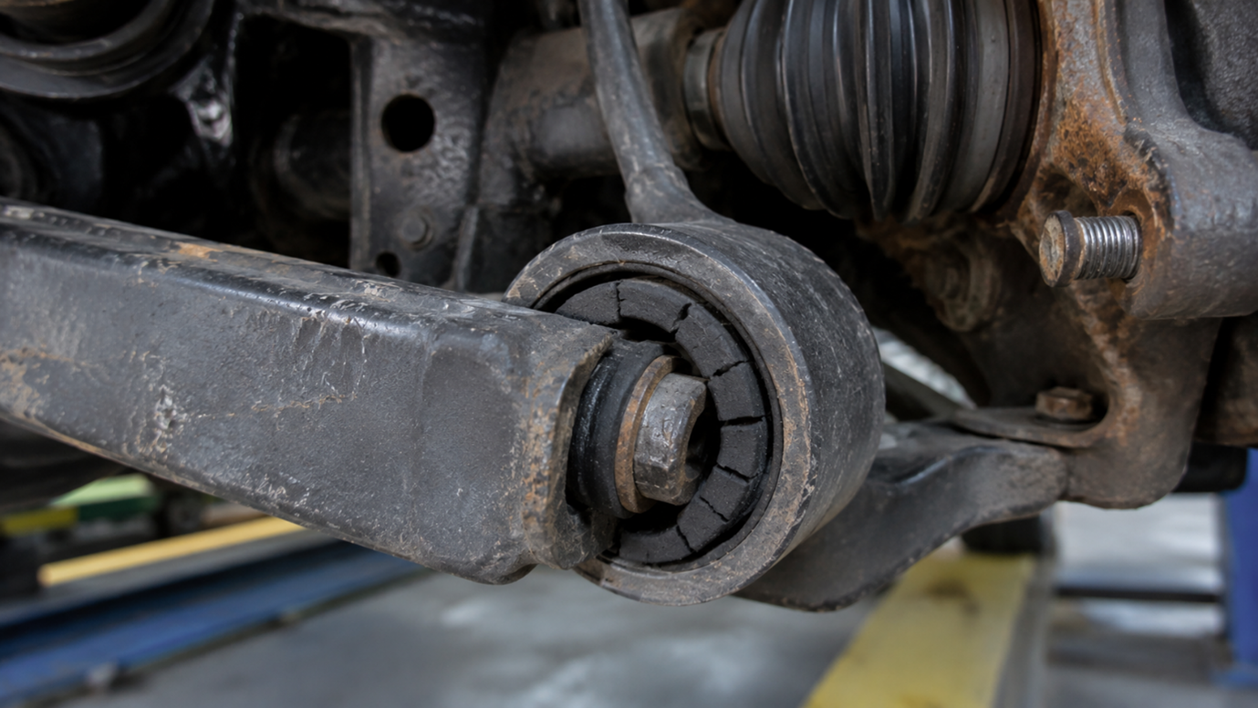Worn Control Arm Bushings (The Clunk and Drift) Worn Control Arm Bushings (The Clunk and Drift)